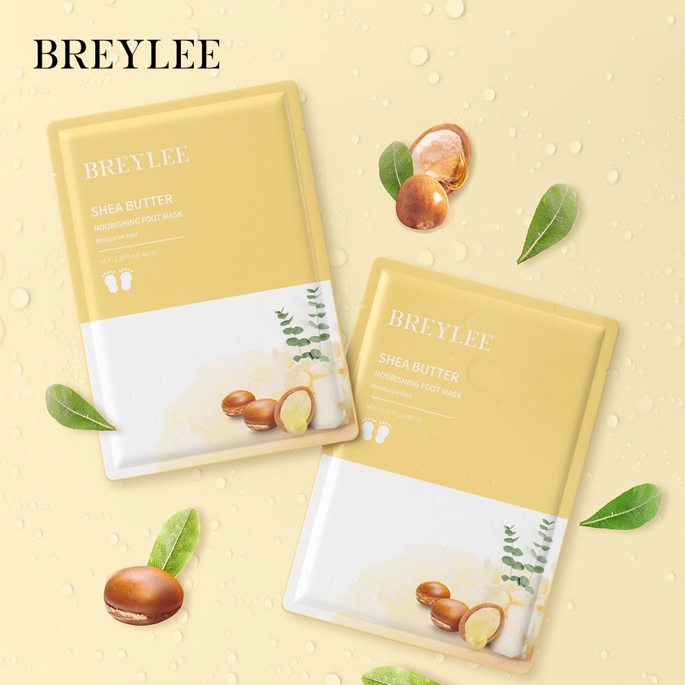 BREYLEE SHEA BUTTER NOURISHING FOOT MASK Masker Kaki Lembut Melembabkan Bergizi 40ml