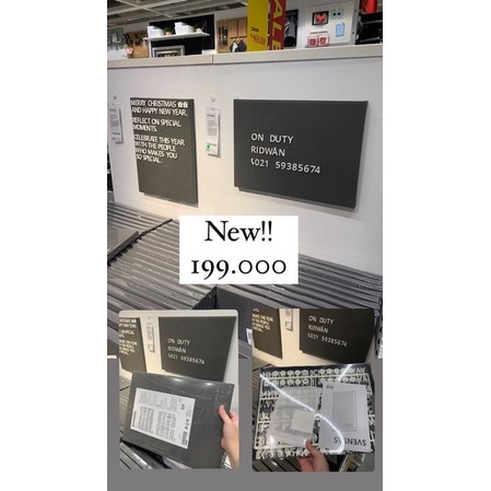 

papan berlubang dengan huruf, papan huruf svensas ikea 30 x 40cm