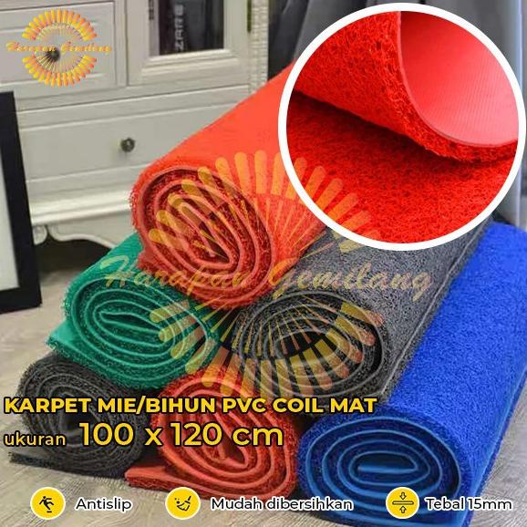 Keset PVC Mie/Keset Bihun Polos Tebal 15mm ukuran 100 x 120 (Meteran)