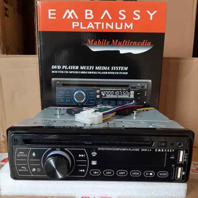HEAD UNIT SINGLEDIN EMBASSY DVD SINGLE DIN