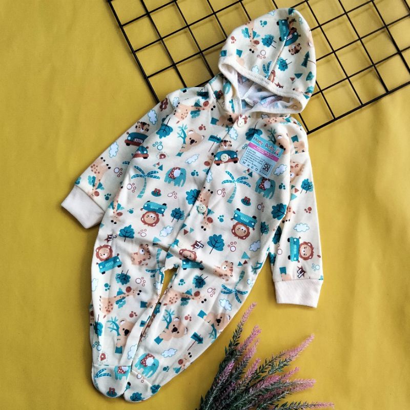 jumper hoodie bayi newborn printing 0-3 bulan