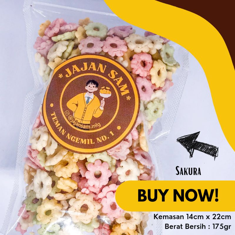 

AJISAN SAKURA 175gr | CAMILAN MURAH & ENAK | JAJAN SAM