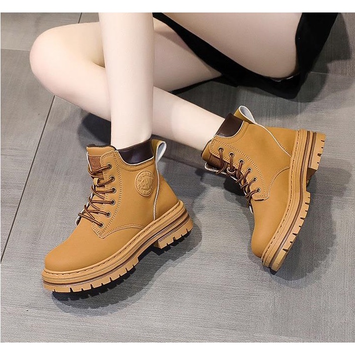 Sepatu Boot Wanita Fashion Sneakers Wedges Perempuan Casual Boots Tali Cewek Korean SP-241