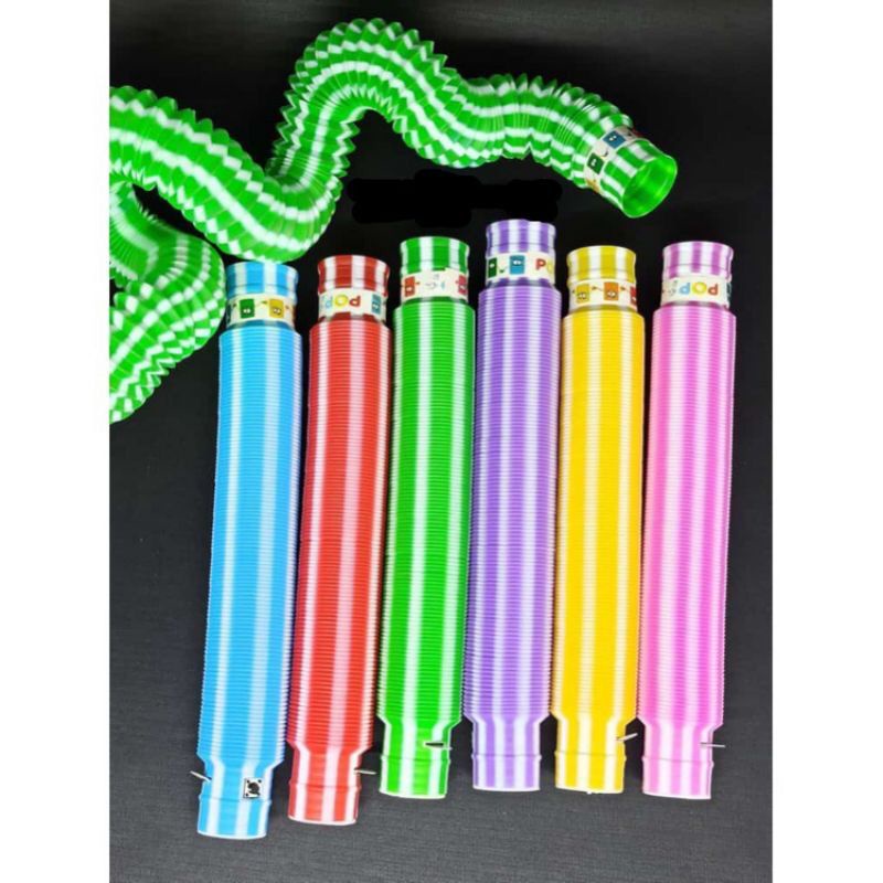 [TULALA SHOP]Mainan LED POP FIDGET TUBES SENSORY TOYS/Mainan anak Murah Lampu LED bisa Kreasikan bentuk apa ajah/Mainan anak Lampu warna warni Selang Pipa Light Up Pop Pipes