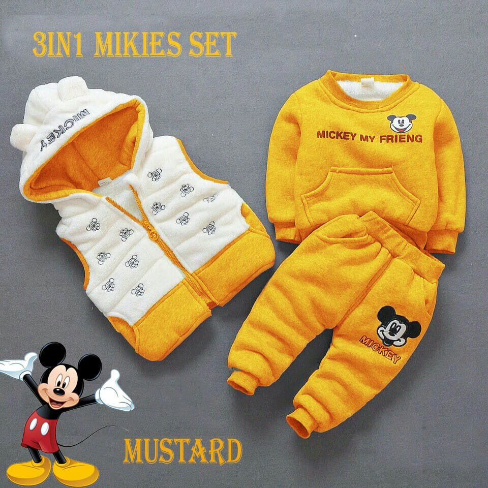 MGC 3IN MIKIES SET RO SETELAN ANAK PEREMPUAN BABYTERY MUDA ASLI IMPORT !!