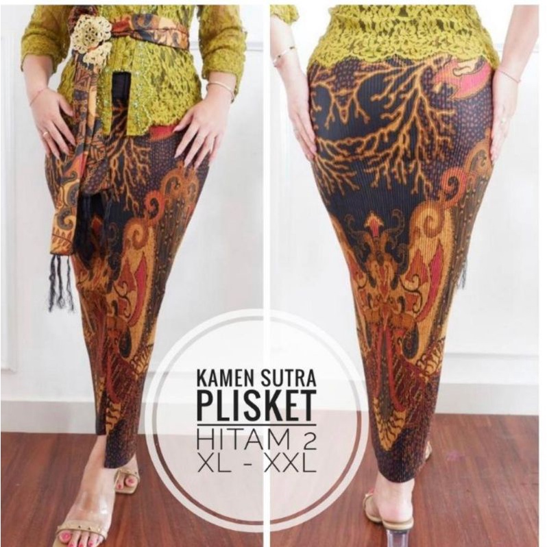KAMEN SUTRA PLISKET/KAMEN BALI SET SLENDANG/ROK PLISKET
