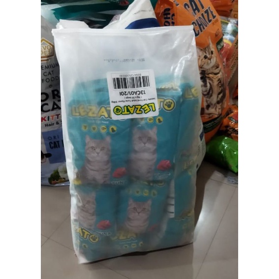 Lezato 1kg Catfood paket 5kg Makanan Kucing