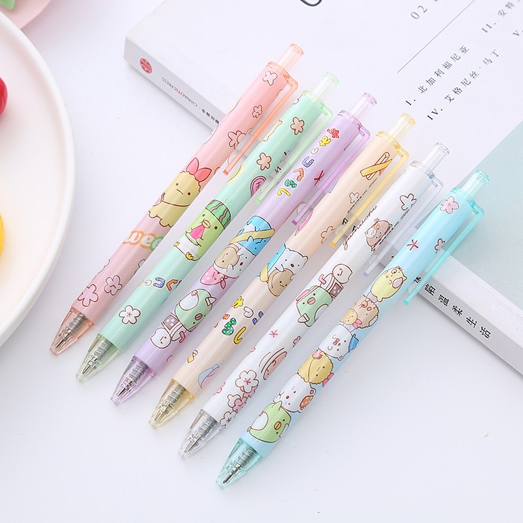 

Gannise 6pcs Pen Pena Pulpen Gel Cetekan Mekanik Cetek Set GN-ST0107