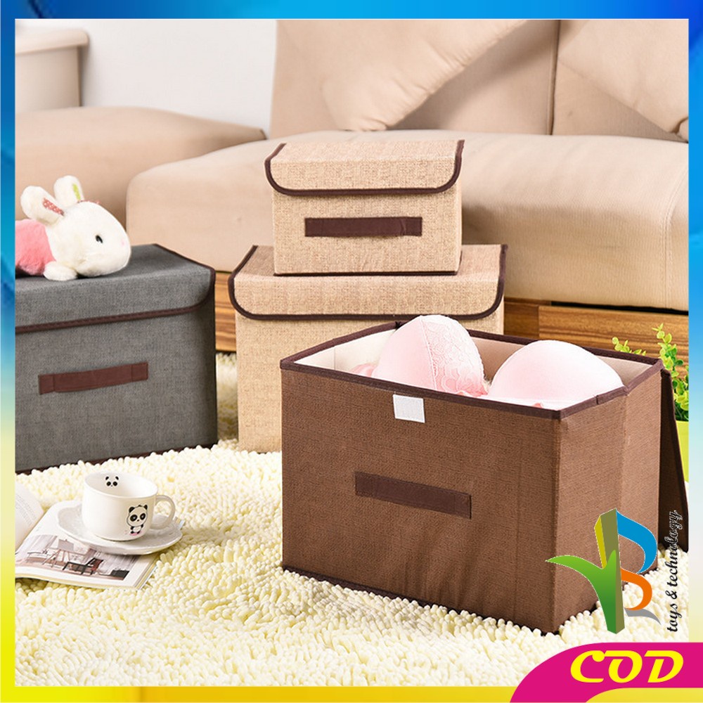 RB-C484 Storage Box 2in1 / Tempat Penyimpanan Serbaguna / Box Organizer Baju Kotak Mainan Anak Portable