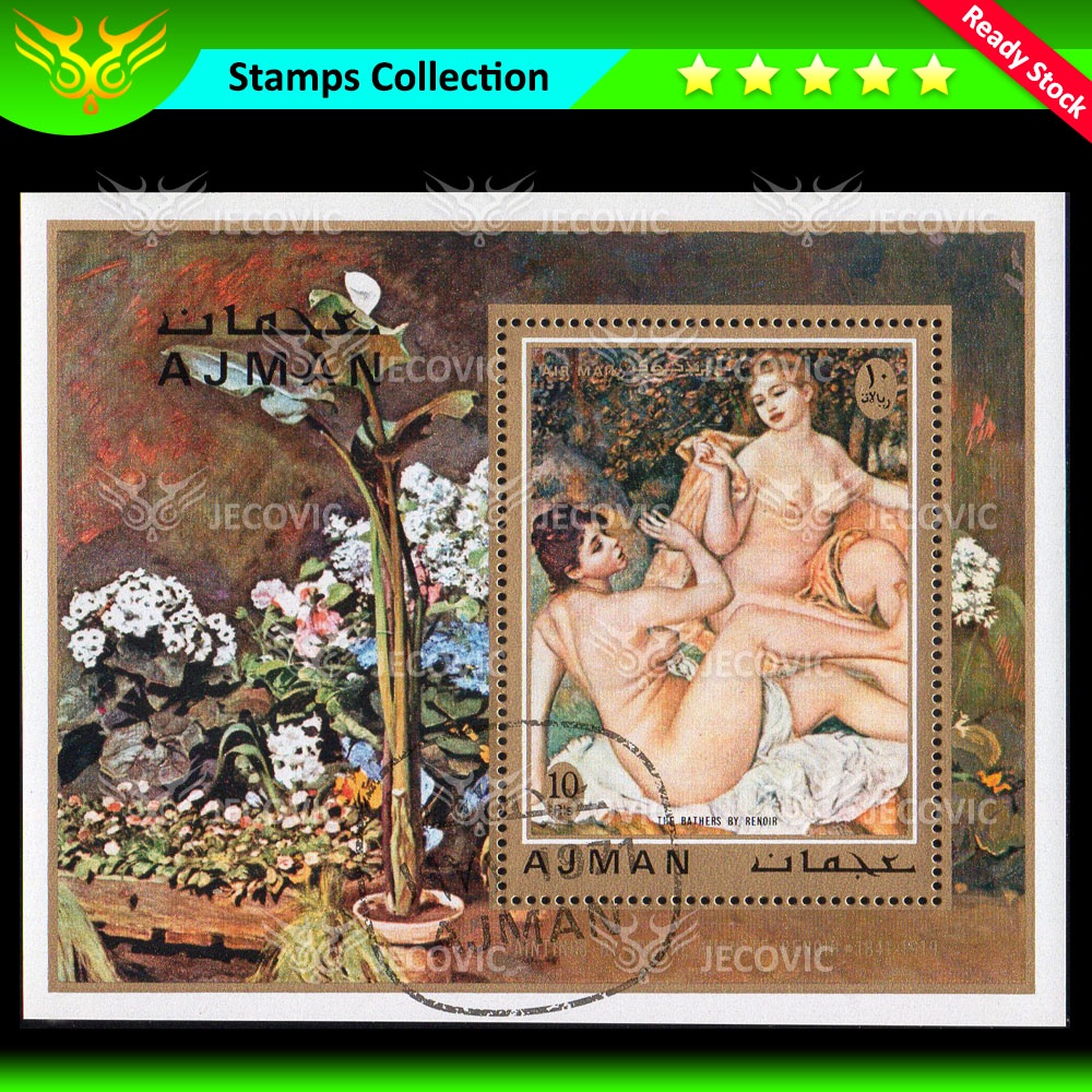

Ajman Nude Painting by Renoir , Prangko Souvenir Sheets