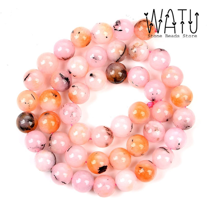 Manik Batu Alam Pink Opal Natural Bahan Gelang Batu Alam