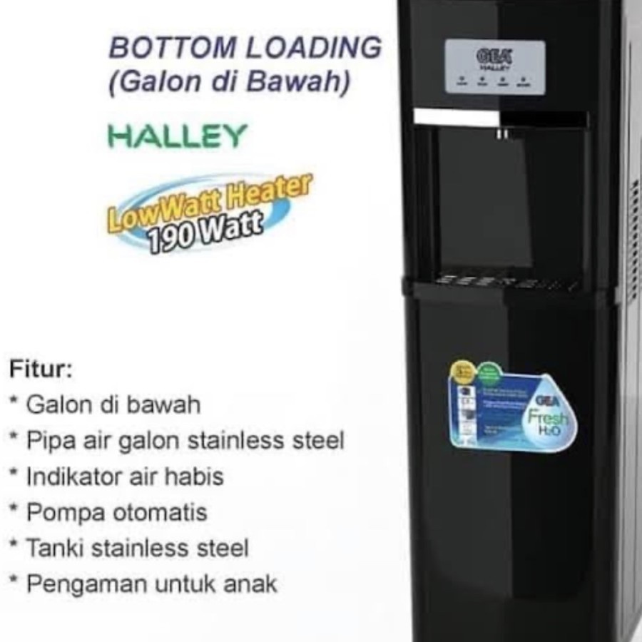 GEA HALLEY DISPENSER GALON BAWAH KOMPRESOR