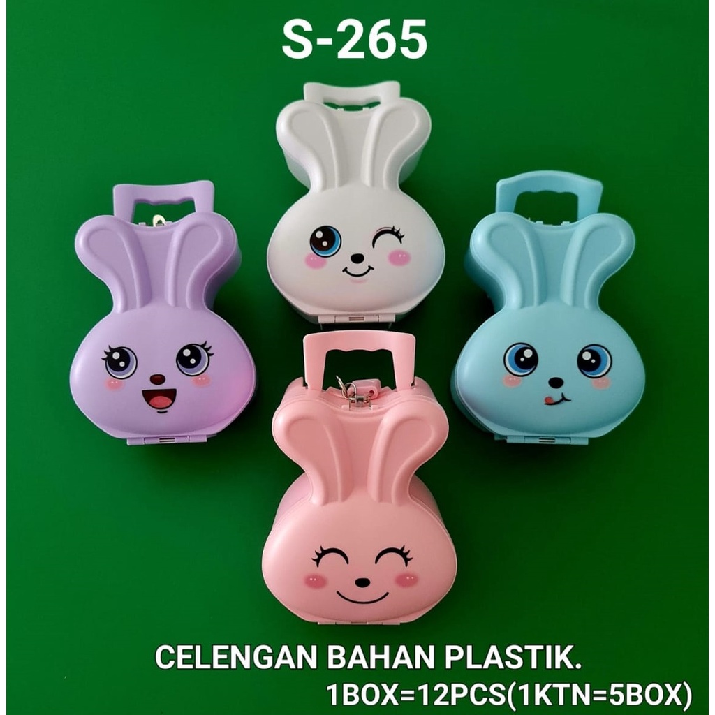 FREE BUBLE &amp; DUS Coin Box Celengan Kunci Gembok  Xiao Ling Jing Tas  Unicorn Kuda S-248/ KURA KURA TURTLE 178/ KELINCI RABBIT 261 265/Harimau Tiger S-251/kucing 264 s 275  s 274   /2666/s 276 astronot/ s 277 loVe cinta/ manik manik password s 258 s 259