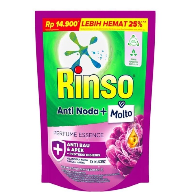 RINSO CAIR, RINSO MOLTO, RINSO ANTI NODA, RINSO 565ML