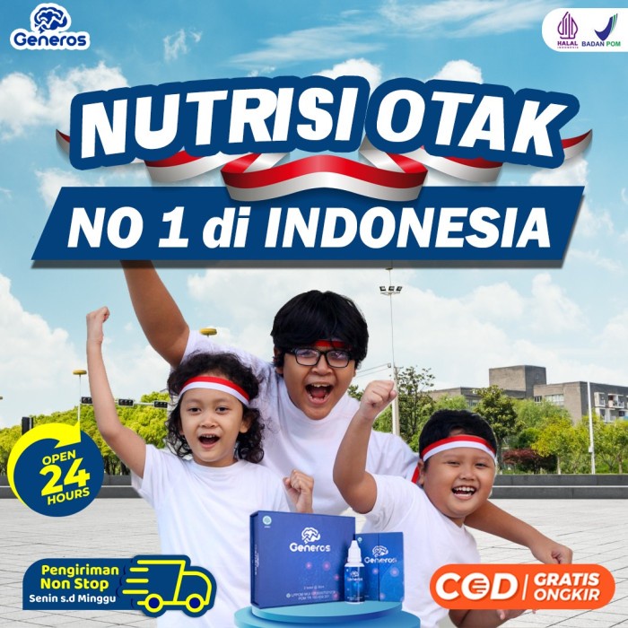 Generos Nutrisi Otak Terbaik Pilihan Anak Indonesia Atasi Speech delay