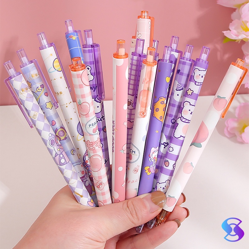 

Gelpen/Pulpen 0.5mm hitam ins style-Suning Mall