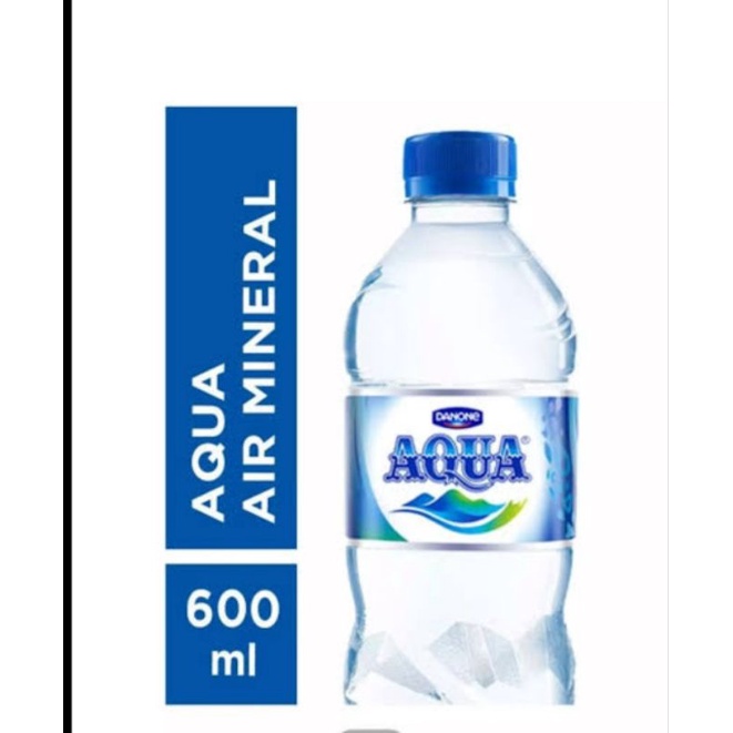 

aqua 600ml 1 dus isi 24 botol