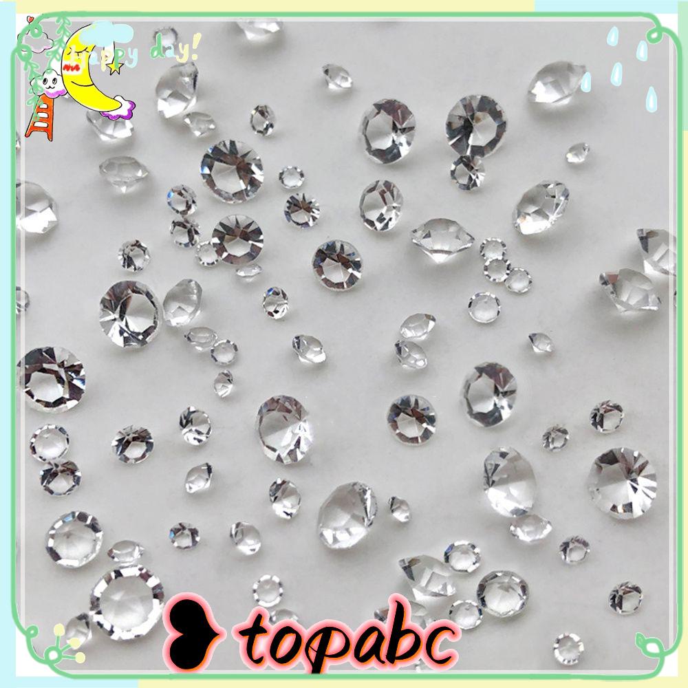 Top Nail Rhinestones DIY 3D Permata Manicure Nail Art Dekorasi