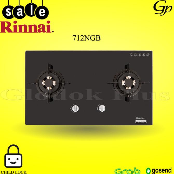 Rinnai RB712NGB Kompor tanam gas RB 712N GB rinai RB 712 N GB 2 tungku silahkan di pesan