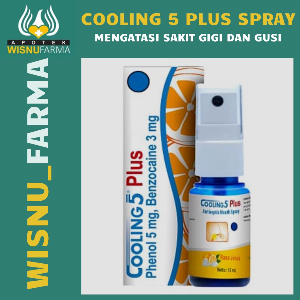 COOLING 5 PLUS SPRAY UNTUK SAKIT GIGI