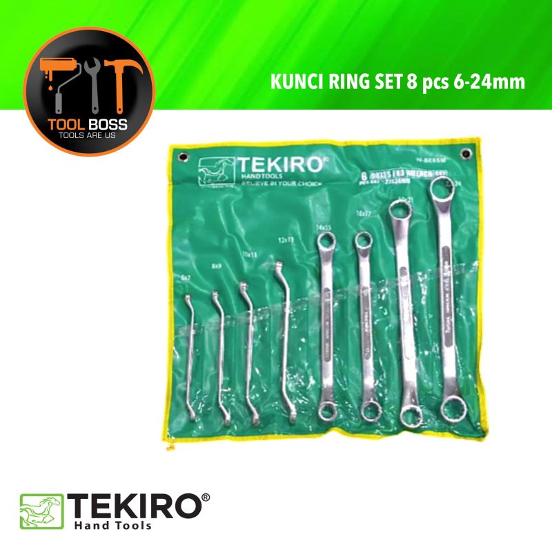 TEKIRO KUNCI RING SET 8 PCS SUNK PANEL