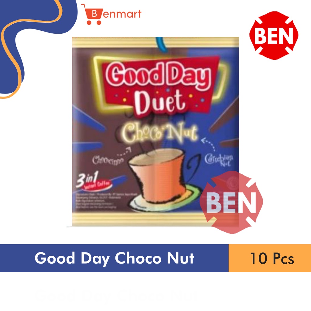 

Good Day Duet CHOCONUT 1 Renceng Goodday Choco Chococino Carrebian Nut