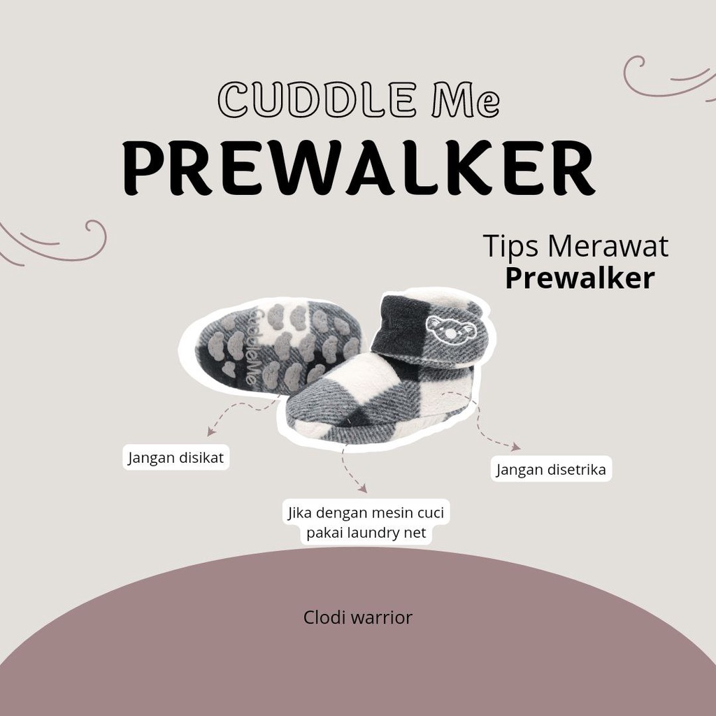 (Bisa COD)  CUDDLE ME prewalker - sepatu bayi 6 bulan - 1 tahun