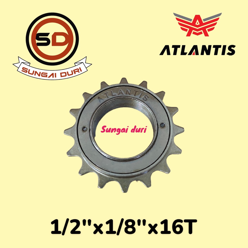 gir belakang sepeda anak 12 16 18 20 24 26 freewheel atlantis 16t