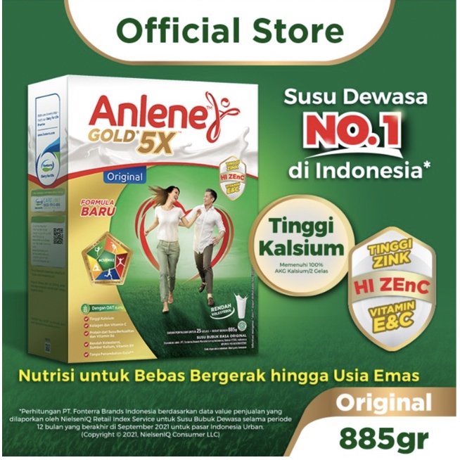 

ANLENE GOLD 5X SUSU BUBUK ANLENE DEWASA LANSIA JUMBO BESAR 850 GR