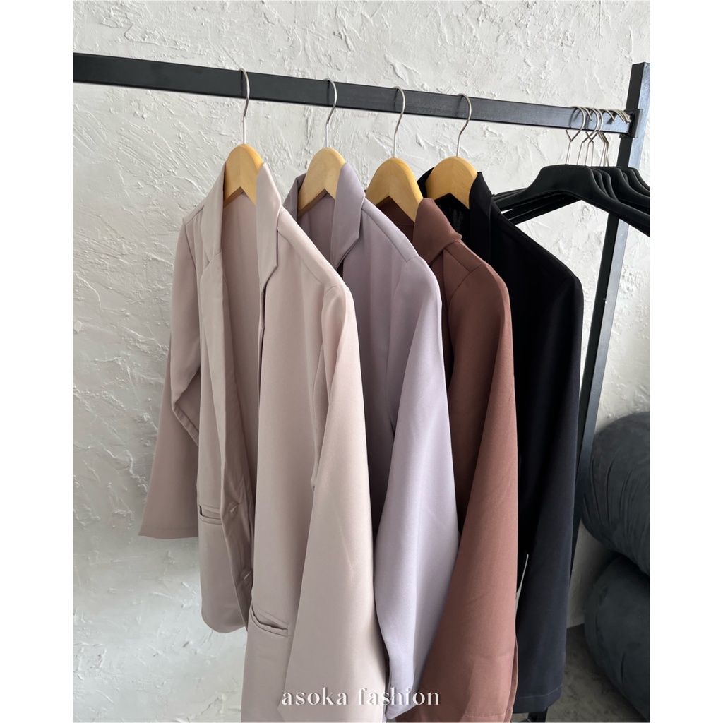 ASOKA Elanor Blazer 332 - Korean Blazer Wanita - Outer Blazer - Blazer Kerja
