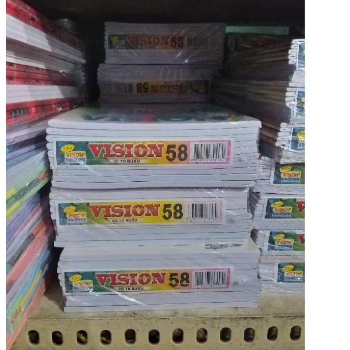 

リ BUKU TULIS VISION ISI 58 LEMBAR 10pcs Kekinian