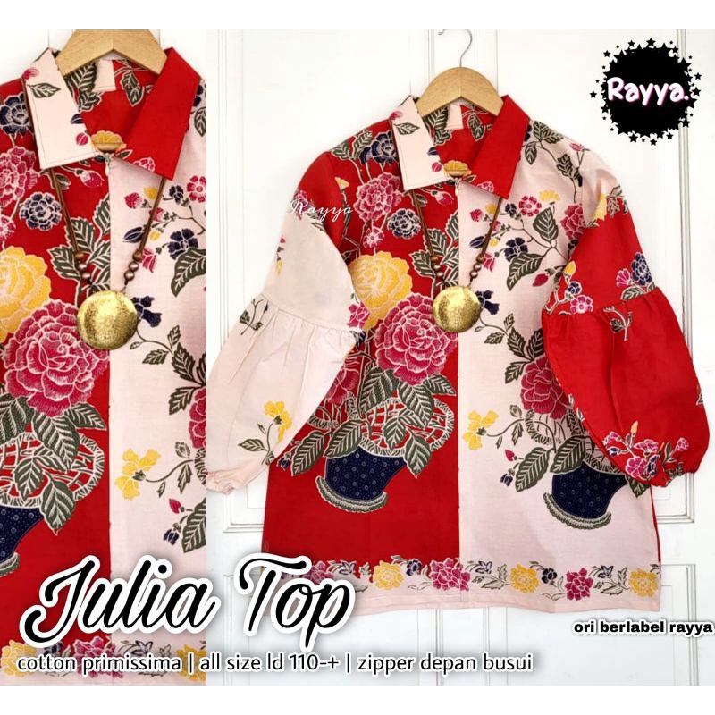 Blus julia top batik solo