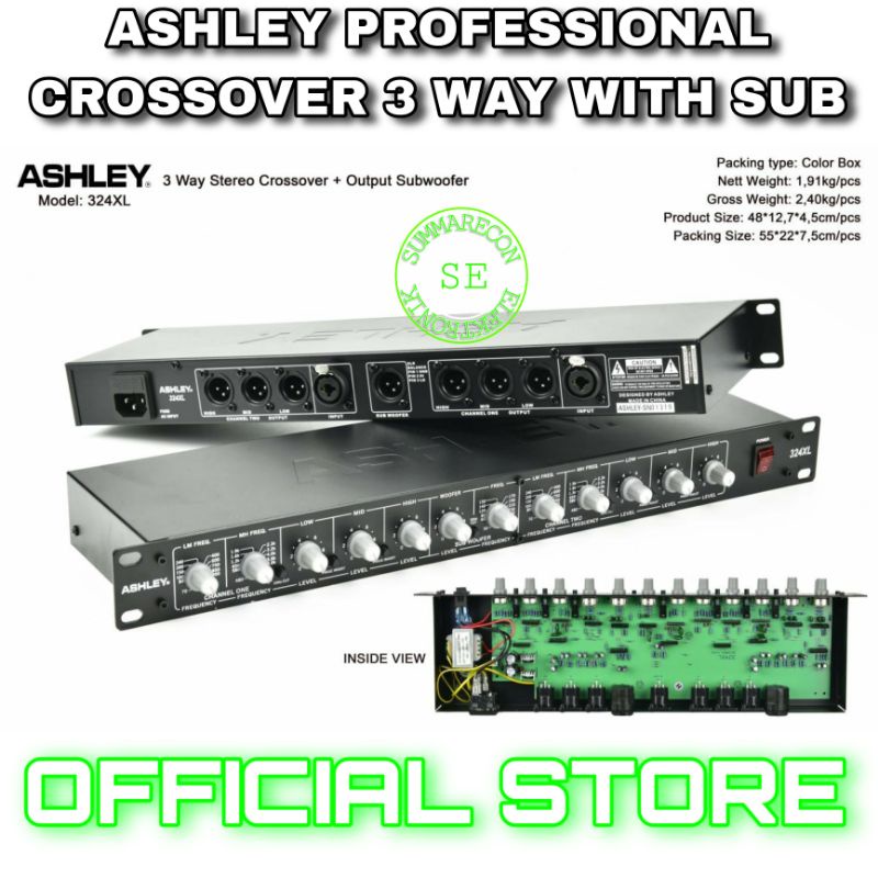 crossover ashley 324xl original crossover 3 way