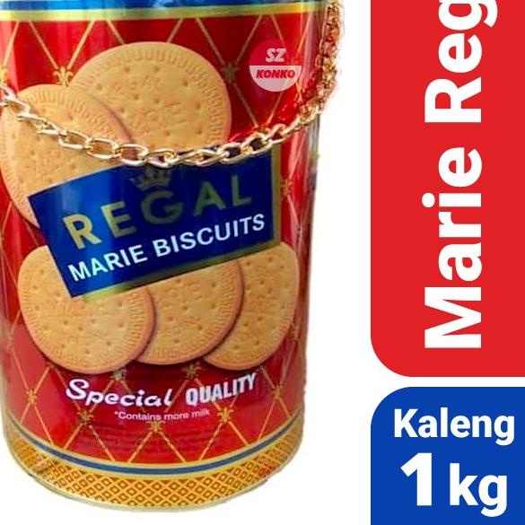 

POPULER [BIG SALE] Biskuit Marie Regal Kaleng 1kg 1 kg 1000gr Biscuit*