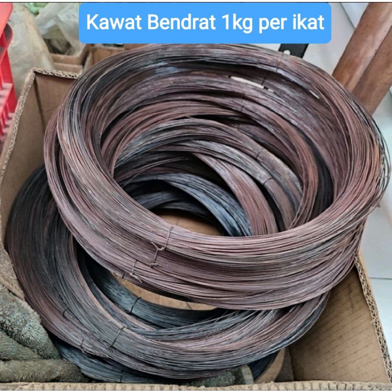 Jual Kawat Bendrat 1kg BWG 21 Kawat Ikat Besi Beton Bangunan Hitam ...