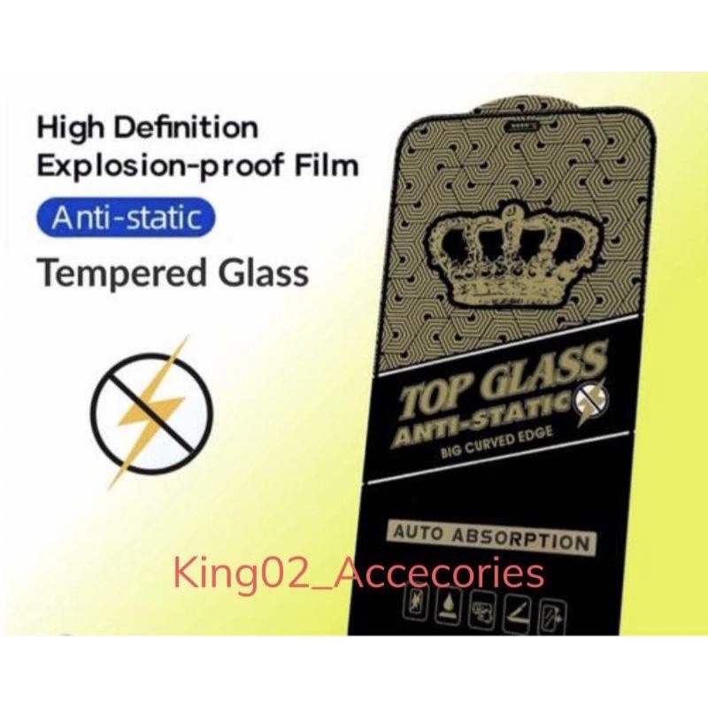 Tempered Glass Anti Static Samsung M21 M02 M02s M10 M10s M12 M21s M31 M51 M20 M30 M30s M40 M50 M11 Anti Gores Top Anti Clear Full Layar