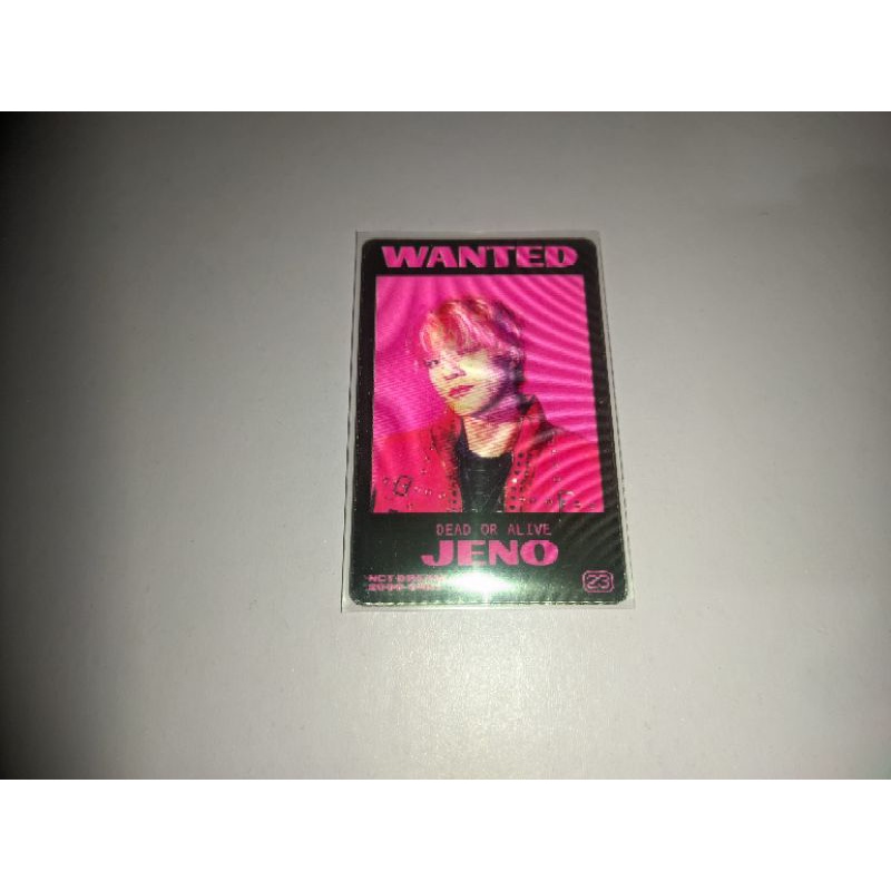 Photo Card PC Jeno Glitch Mode Album lenticular