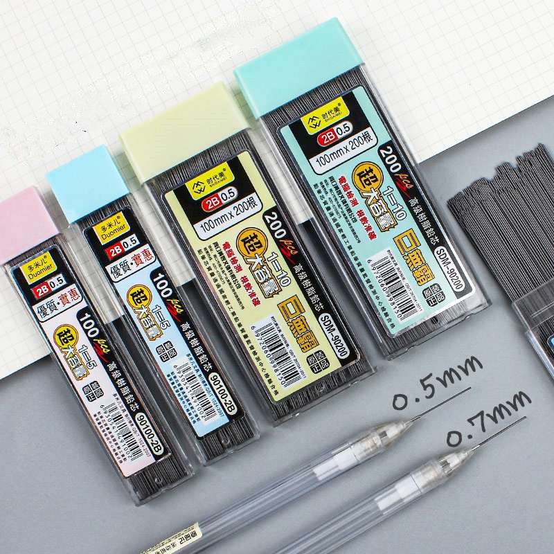 

Isi Pensil Mekanik 2B 0.5MM 0.7MM 100pcs/200PCS pensil refill