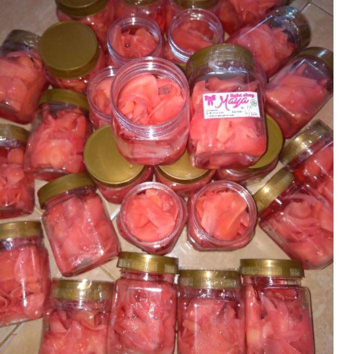 

7.7 Flash Sale Red ginger 100ml gari jahe merah jepang jahe sushi halal acar jahe manisan buah