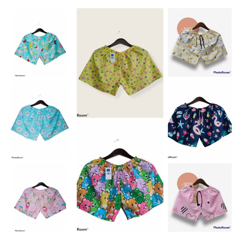 CELANA PENDEK MOTIF CELANA PENDEK KATUN WANITA