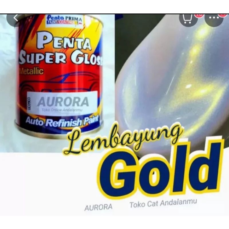 CAT LEMBAYUNG MUTIARA GOLD PENTA GLOSS CAT MOBIL MOTOR