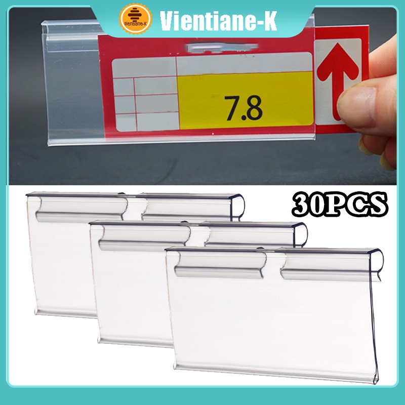 

Label Harga Mika Price Tag Holder 30PCS Plastik PVC Price Tag Card Price Tag Holder Minimarket Price Tag Label Holder
