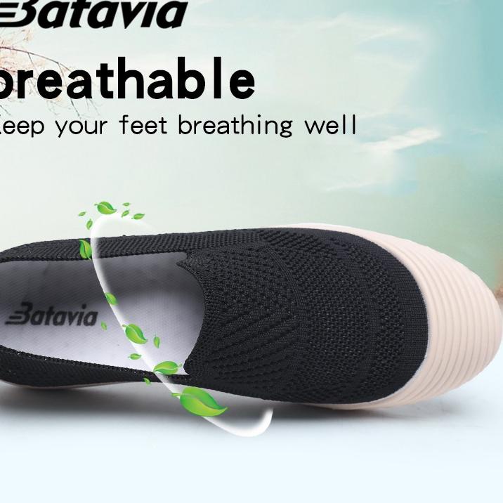 Paling Laris (COD)Batavia Shoes  sepatu import sepatu wanita sepatu flyknit sepatu flat rajut X2 A16