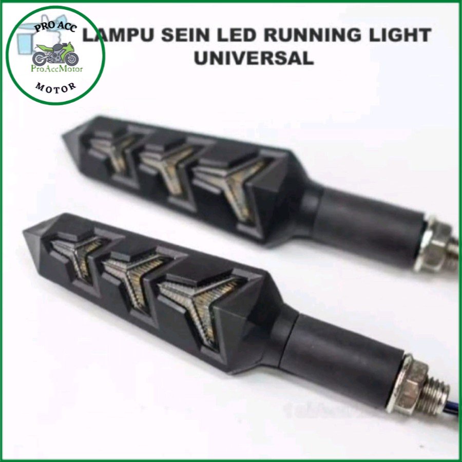 Lampu Sen Running Model panah 2 in 1 sepasang 2pc (BISA COD)