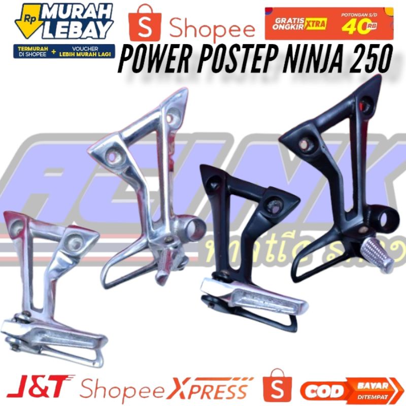 power step belakang ninja 250cc/postep belakang Kawasaki ninja 250R/step belakang ninja 250