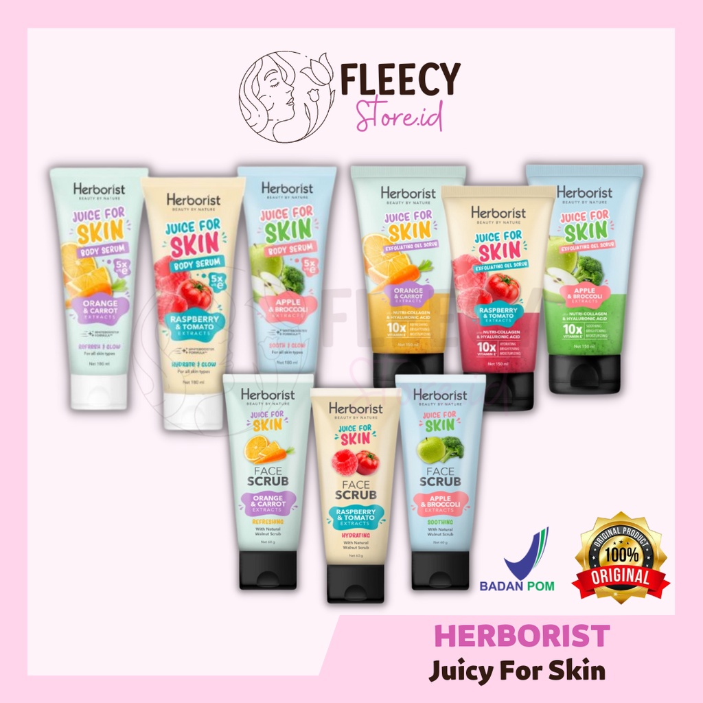 Jual Herborist Juicy For Skin Body Serum 180ml / Exfoliating Gel Scrub