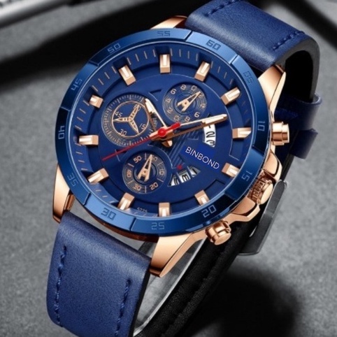 Jam Tangan BINBOND C15  jam tangan pria tahan air jam pria kekinian jam tangan import jam tangan pria rantai jam tangan pria tali kulit BISA BAYAR DI TEMPAT