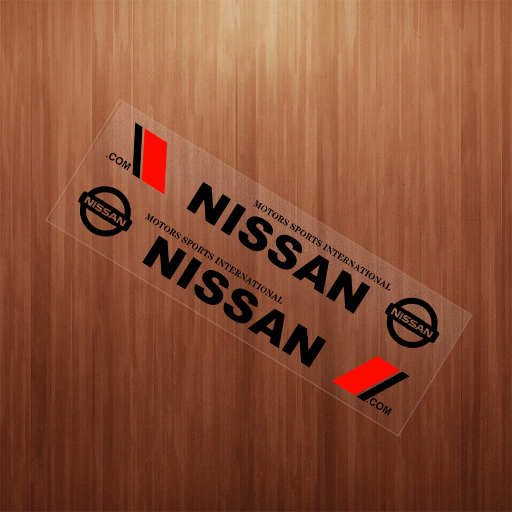 2pcs Stiker Vinyl Decal Mobil Stiker Pintu Samping Mobil Stiker Body Decals Auto Dekorasi Untuk Nissan March Almera Note Livina Juke X-trail T31 T32 Sentra Navara Tendangan Tida Teana