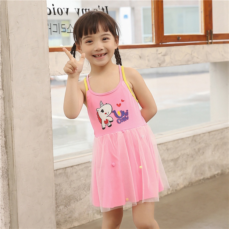 babyfit [4-7thn] baju renang swimsuit tanktop UNICORN RENDA baju anak tc-1216