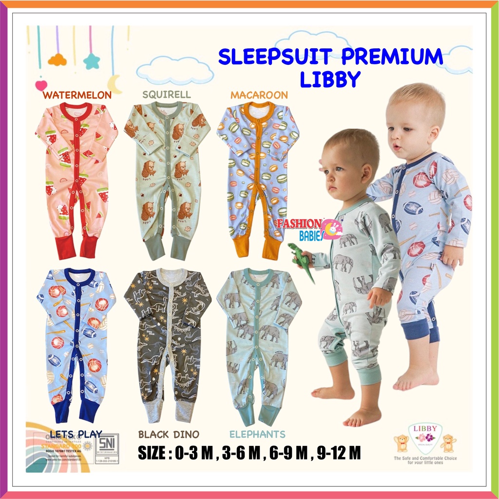 LIBBY PREMIUM SLEEPSUIT | JUMPER PANJANG LIBBY PREMIUM ❤ FashionBabies ❤